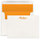 Brush Script Flat Note Cards - Letterpress Image 3 of 3
